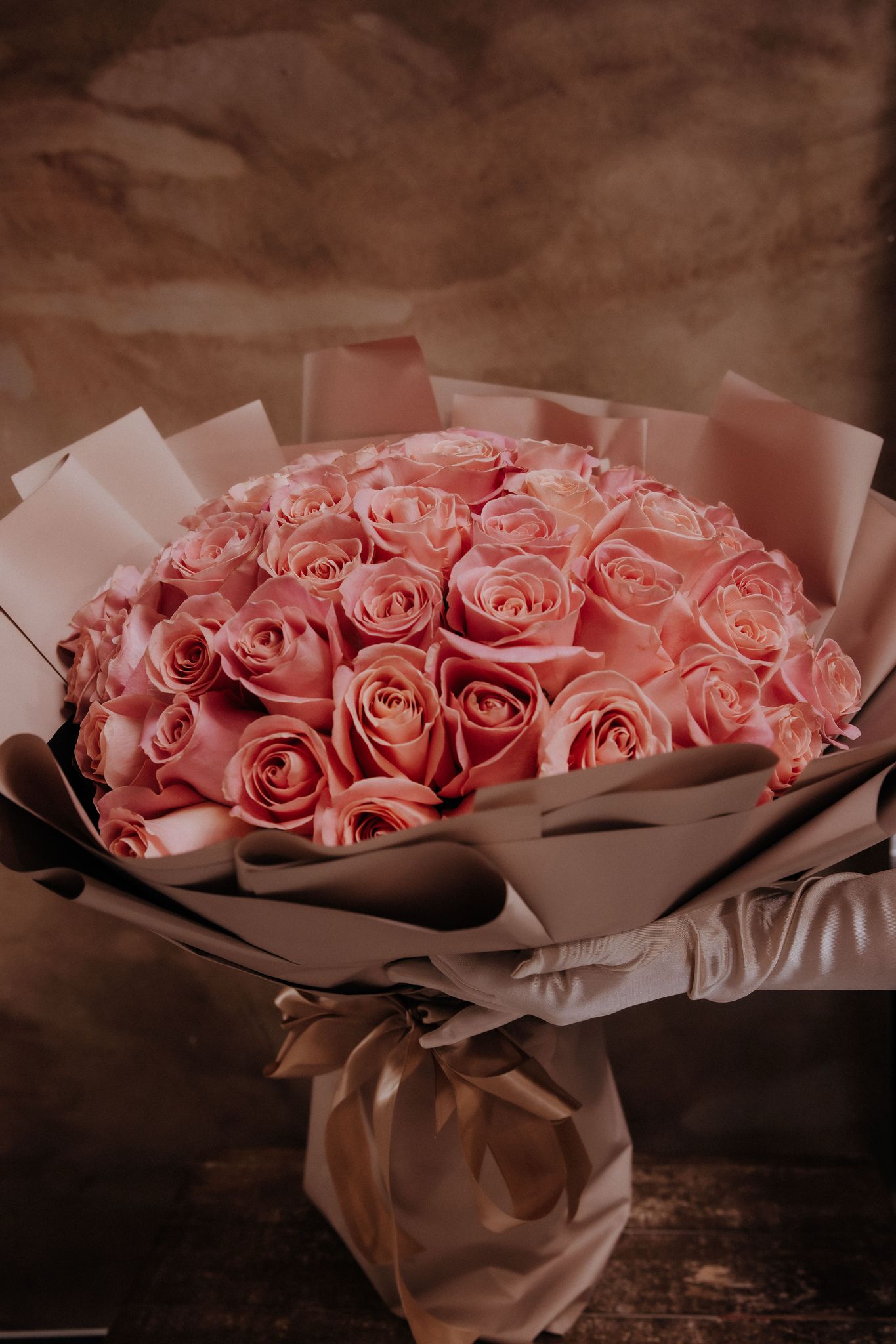 Ramo de Rosas Rosadas - 50 uds