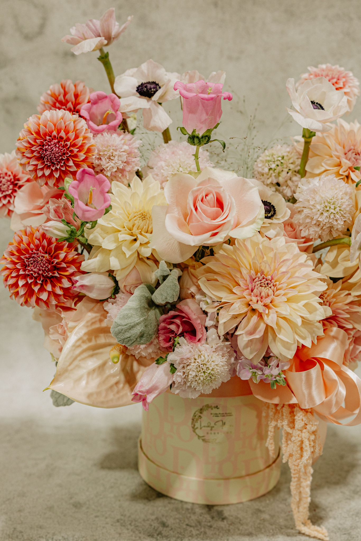 Elizabeth's Elegance - Seasonal Mix Arrangement (Pink)