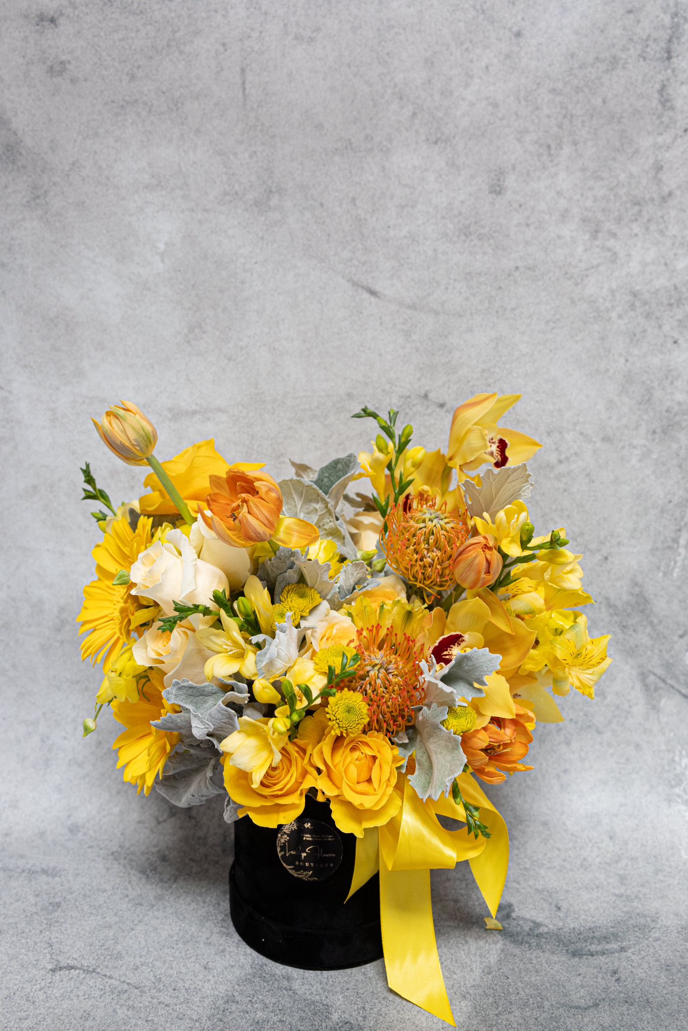 Caroline's Classic - Seasonal Mix Arrangement (Yellow)