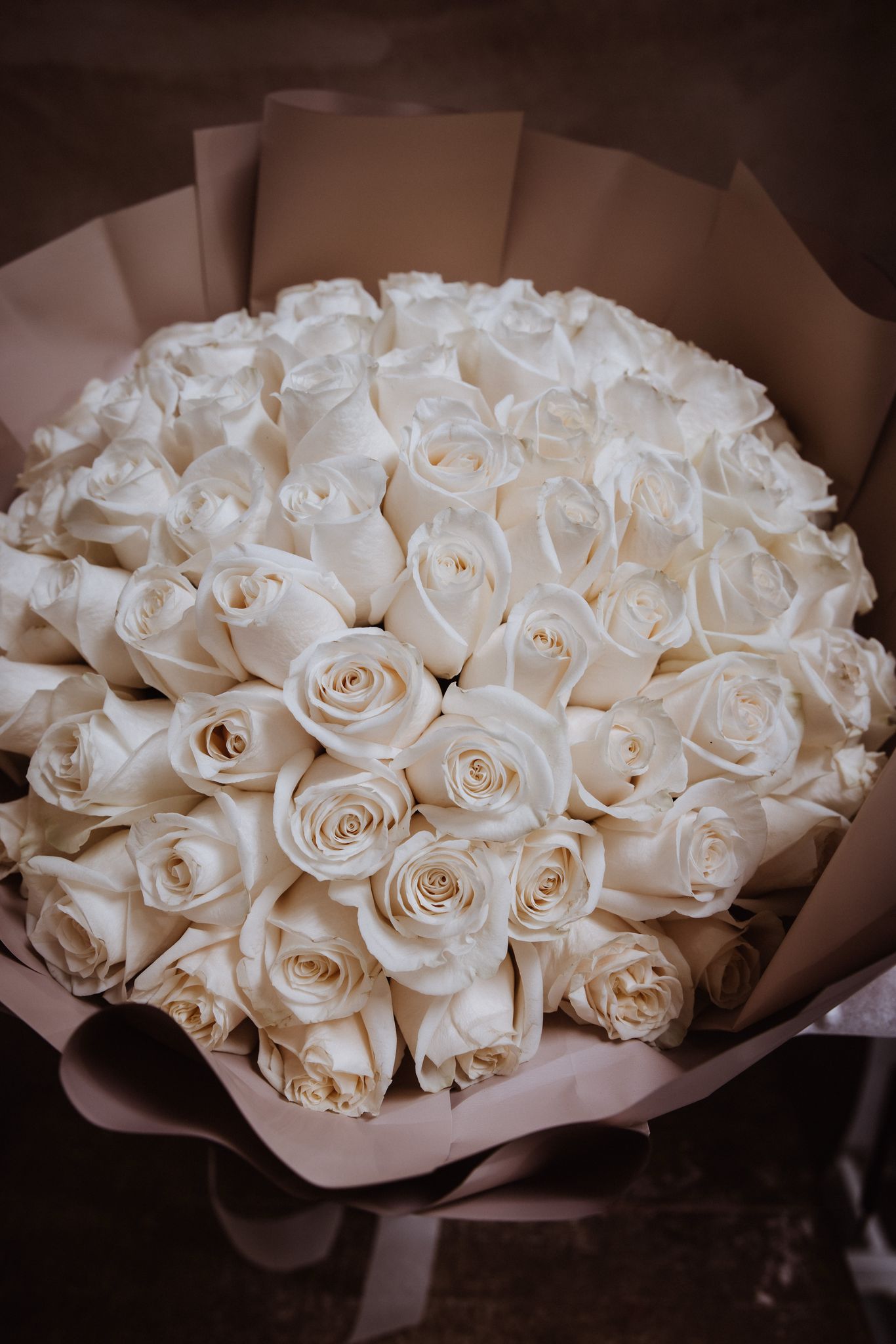 Ramo de Rosas Blancas - 50 uds